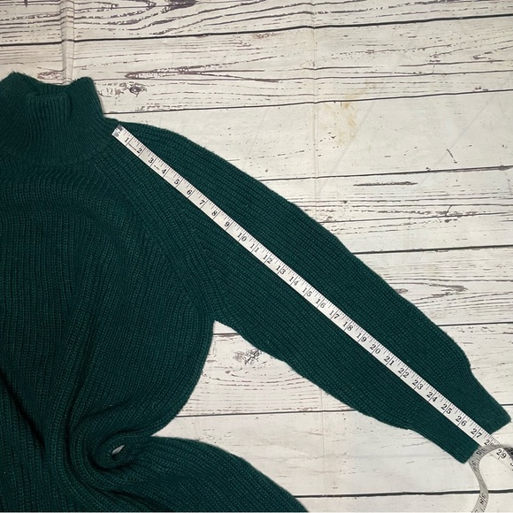 Woolen Bloom Women's Turtleneck Sweater Dress Mini Button Knit Sweaters - Picture 7 of 13